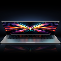 Pantalla 16 pulgadas 2,5K (2560 × 1600) a 120Hz del Xiaomi Redmibook 16 (2026) con contenido gráfico vivo