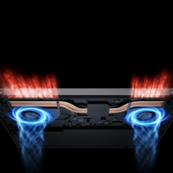 Sistema de refrigeración doble ventilador y doble heat-pipe del Xiaomi Redmibook 16 Pro 2026